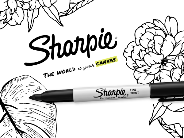 Sharpie Permanent Markers, Fine Tip, 12 Count - Quick Drying, Fade Resistant, Arts & Crafts, Desk, Office Supplies