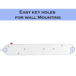 FEDUS 13 Feet Long Extension Board Extension Box | Spike Guard 6 Socket 6 Switch Junction Box with Switch, Extension Cords Cord, Spike Buster, Extension Board with 4m Wire (6 Socket 6 Switch), White