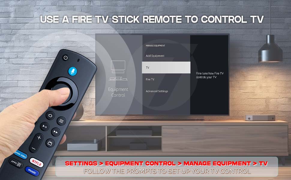 7SEVEN® Compatible with Fire TV Stick Remote Suitable for All Models L5B83G S3L46N 3rd Generation Fire TV 4K Device Bluetooth Voice Command Follow Pairing & Troubleshoot Steps to Enable Alexa