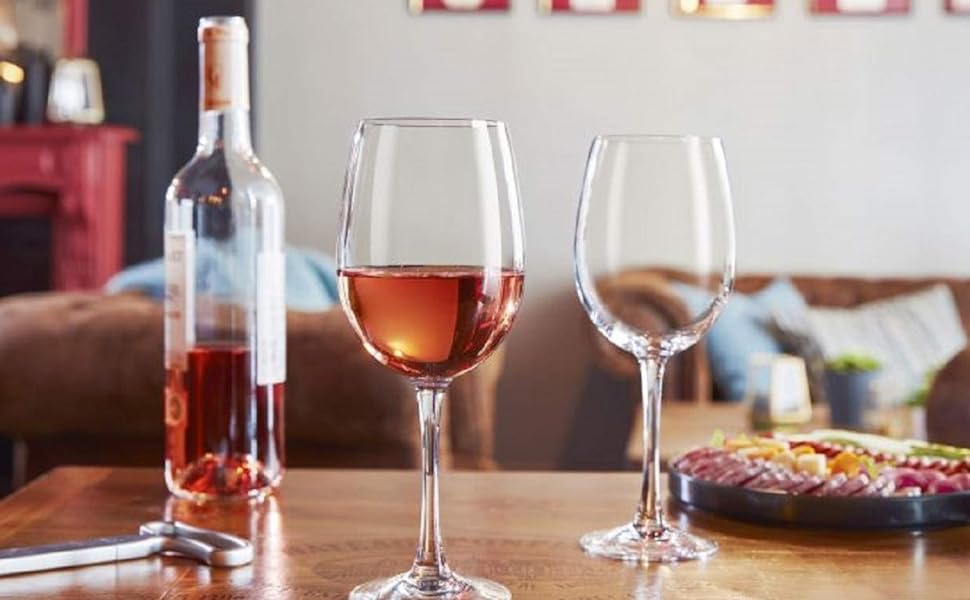 Style Crystal Clear 310 ml Red Wine and White Wine Glasses Perfect for Parties, Gifts,Housewarming,Weddings,Aniversary Set of 2