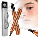Microblading Eyebrow Pencils for Women, 2025 Upgraded Waterproof Four-tip Beard and Eyebrow Pen, Long Lasting Natural Brow Pencil with Hair Like Strokes Light Brown