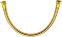 Gold Plumbing Pipe,Golden Plumbing Hose 1/2 Angle Valve Connector, Stainless Steel Gold Toilet Hose for Bathroom,Fittings Length 50cm