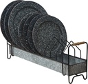 Park Designs Belmont Plate Rack - Gray