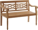 Crosley Furniture Olivier 2-Person Teak Wood Indoor Outdoor Bench for Outside Patio, Garden, Porch, Teak