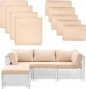 9 Pcs Patio Cushion Covers Outdoor Cushion Cover Replacement for Patio Furniture Sofa Couch Slipcovers, Outdoor Sofa Covers Patio Slipcovers Waterproof with Zipper for Furniture, Covers Only