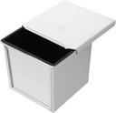Loaf Baking Pan Bread Baking Mold Toast Making Mold Non-Stick Square Toast Box Cover Easy to Clean Portable