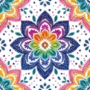 10PCS 12x12 Inch Peel and Stick Floor Tiles Colorful Mandala Lotus Flower Pattern Self Adhesive Vinyl Flooring Boho Rainbow Tile Bathroom Kitchen Bedroom Backsplash Decor DIY Home Makeove