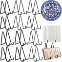 12 Pack 6"Plate Stands for Display,Metal Plate Holders Display Stands Can Be Used for Picture Stands,Book Stands for Display,Plate Display Stands,Easel,Photo Frame Stands,Plaque Stands,Desktop Stand.