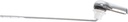 Uonlytech Retro Front Mount Toilet Flush Lever Silver Press Button Handle Easy Install Smooth Surface Household Bathroom Replacement for Elderly