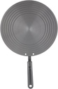 Heat Diffuser Plate, 6mm Aluminum Alloy Heat Conduction Plate Round Fast Defrosting Tray Thawing Plate with Handle for Gas Stove (24cm)