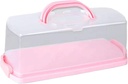 OLOTU Storage PP Bread Box, Multifunctional Bread Holder with Clear Lid, Bread Bin with Portable Handle, Rectangular Bread Storage Container Bread Bin