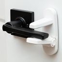 Childproof Door Lever Lock (1 Pack) Easy Install Child Proof Door Lock, Secure 2 Button Design - ABS Material Door Locks for Kids Safety, One Hand Operation Child Safety Locks for Doors