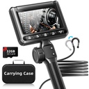 Two-Way Articulating Borescope with Light, UJOYOK Industrial Endoscope with Snake Scope Camera, Borescope Inspection Camera with Light for Automotive & Aircraft Mechanics, 5.5FT