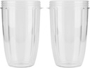 2pcs Replacement Cups for Replacement Parts, Blender Cup Replacement Part Juicer Cup, ABS Material Transparent Blender Accessory for Household 600W 900W