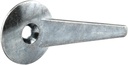 Prime-Line A 130 Diecast, Sliding Screen Door Latch Lever with No-Stop Pin (Single Pack)