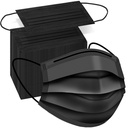 ZTANPS 100 PCS maschere facciali monouso, maschere monouso nere, 3 maschere facciali di protezione Ply