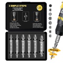Stocking Stuffers for Men Adults - Gifts for Dad Screw Extractor Set - Tools Gadgets for Men Bolt Extractor Kit - Christmas Birthday Anniversary Valentines Day Gifts for Him Husband Boyfriend