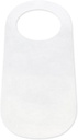 KREAL Adult Bib for Eating (White) | Dining Clothing Protectors for Restaurant, Disposable Plastic Aprons for Food Service