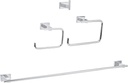 GROHE 40778001 Essentials Cube 4-in-1 Bathroom Accessory Set, Polished Chrome