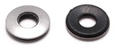Bolt Dropper 3/8" x 7/8" Stainless Steel EPDM Bonded Sealing Washers (50 Pack), 1" OD Neoprene Backed Corrosion Resistant Load Distribution Water Tight Seal by Bolt Dropper