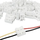 ROBOWAY 25Pcs CH2 connettori cavi 2 perni Tipo di spinta elettrica connettore cavo resistente agli urti Terminale rapido del cavo di bloccaggio 220V 10A, connettore del cavo, connettori elettrici del morsetto, (pacchetto di 25)