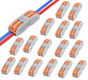 Connettore di clip di filo di vendita di Nyamah, Terminali di connessione universali, connettori elettrici di collegamento in linea del circuito, Kit di splicing elettrico di collegamento rapido e gratuito per compatto (2 In 2 Out, 12)