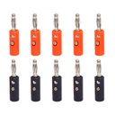 Spina del connettore di banana 4mm (5 coppie) | Tipo di vite Nero & Rosso Banana Jack per diffusore e uso audio