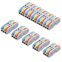 Connettore a filo XELYTON, Terminali di connessione universali, Connettori elettrici in linea del circuito, Collegamento rapido & Assemblaggio gratuito Kit di splicing elettrico per compatto (3 In 3 Out, 5)