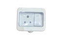 Epic scatola di banda di plastica impermeabile a 3 modi con 6 Amp Switch & Socket | antiurto, finitura lucida, IP55 Enclosure per la casa e l'ufficio