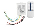 Roboway 4-Way ON/Off 220V-240V Interruttore di parete wireless a telecomando digitale leggero con telecomando RF (RW-RF031)