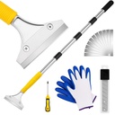 DIYSELF Scraper Tool 5.4 ft (65 in), Scraper pavimento regolabile