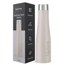 Bottiglia di acqua dell'acciaio inossidabile di lunga durata 900ml | Durevole, Leak-Proof, Grip facile, Rust Free, Facile da pulire, Bottiglia senza odori con tappo sicuro per scuola, viaggio, palestra e lavoro (LLBT03AB, Birch di mandorle)