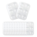 16PCS vassoi di vernice di plastica bianca - essenziale per le feste di pittura, artigianato fai da te e pittura d'arte