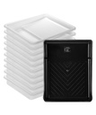 Set vassoio di vernice per pipistrelli, 9 pollici, 11 pz, vassoio di vernice di plastica con 10 Liner vassoio, Liner di vassoio monouso a capacità profonda testurizzata, Liner di pannolini di vernice, vassoi di paint Pan, vassoi di vernice
