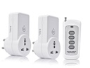 Blackt Electrotech BT16H | 3Pin Wireless RF Remote Control Power Outlet Switch Presa | 230V 10A Plug con 1 Remote | 100m Range | per luce, ventilatore, TV &amp; Elettrodomestici (2 Socket + 1 Remote)