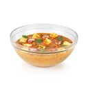 CELLO Zenith Round Serving Glass Bowl per Cucina 1 Litro, Trasparente | Forno a microonde & Lavastoviglie Sicuro, Congelatore e Frigorifero Cassaforte, Ciotola di vetro di cristallo temperato senza piombo per servire la cucina