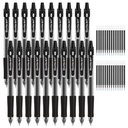 Penne in gel nero Shuttle Art, 48 Pack(20 penne con 28 refills) Penne inchiostro retrattile in ghisa a media punta Smooth Writing con comoda griglia per Office School Home Work