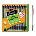 BIC Xtra Smooth Matita meccanica, 0.7 mm Medium Point, 40-Count Pack