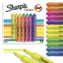 Sharpie Tank Highlighters, Colori assortiti, Chisel Tip, Back to School Essentials, Forniture per insegnanti e uffici, Smear-Resistant, 12-Pack