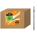 Penna a sfera BIC rotonda Stic Xtra Life, Ultra Long Lasting e prestazioni costanti, 144-Count in inchiostro nero