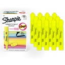 Sharpie Tank Highlighters, Chisel Tip, Giallo fluorescente, 12 conte