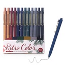 WY WENYUAN penne a sfera in metallo, 1.0mm Smooth scrittura inchiostro nero, penna metallica estetica con clip, elegante scuola di ufficio penna regalo per insegnanti, donne, colleghi, Journaling Nota Prendendo