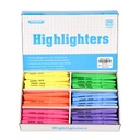 Rarlan Highlighters, Chisel Tip, Fluorescente assortito, 96 Count Bulk Pack