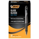 BIC Glide Bold Penna a sfera nera, punto di Bold (1.6mm), 36-Count Pack