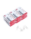 PAPERPAL Paperclips per Office School & Personal Use, #1 Smooth Paper Clip (1-2/7"), 600 Medium Paper Clips (6 scatole di 100 ciascuno), Silver