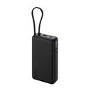 Xiaomi Power Bank 5i 20000mAh 67W Turbo Charging PD 3.0 & PPS|in-Built Cable|12 Layer Protection|Digital Display|Triple Output Ports|Supports Laptop, Tablet, Phone, Earbud (Jet Black)- 2026 Nuovo lancio