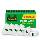 Scotch Magic Tape, Invisible, 6 rulli