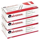 Clip di carta nonskid universale, filo, Jumbo, Silver-100 ct, 3 pk