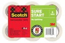 Scotch Sure Start Imballaggio Tape Refill, 900 in x 900 in, 6 rotoli