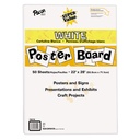 Pacon Super Value Poster Board, Non rivestito, 22" x 28", Bianco, 50 fogli